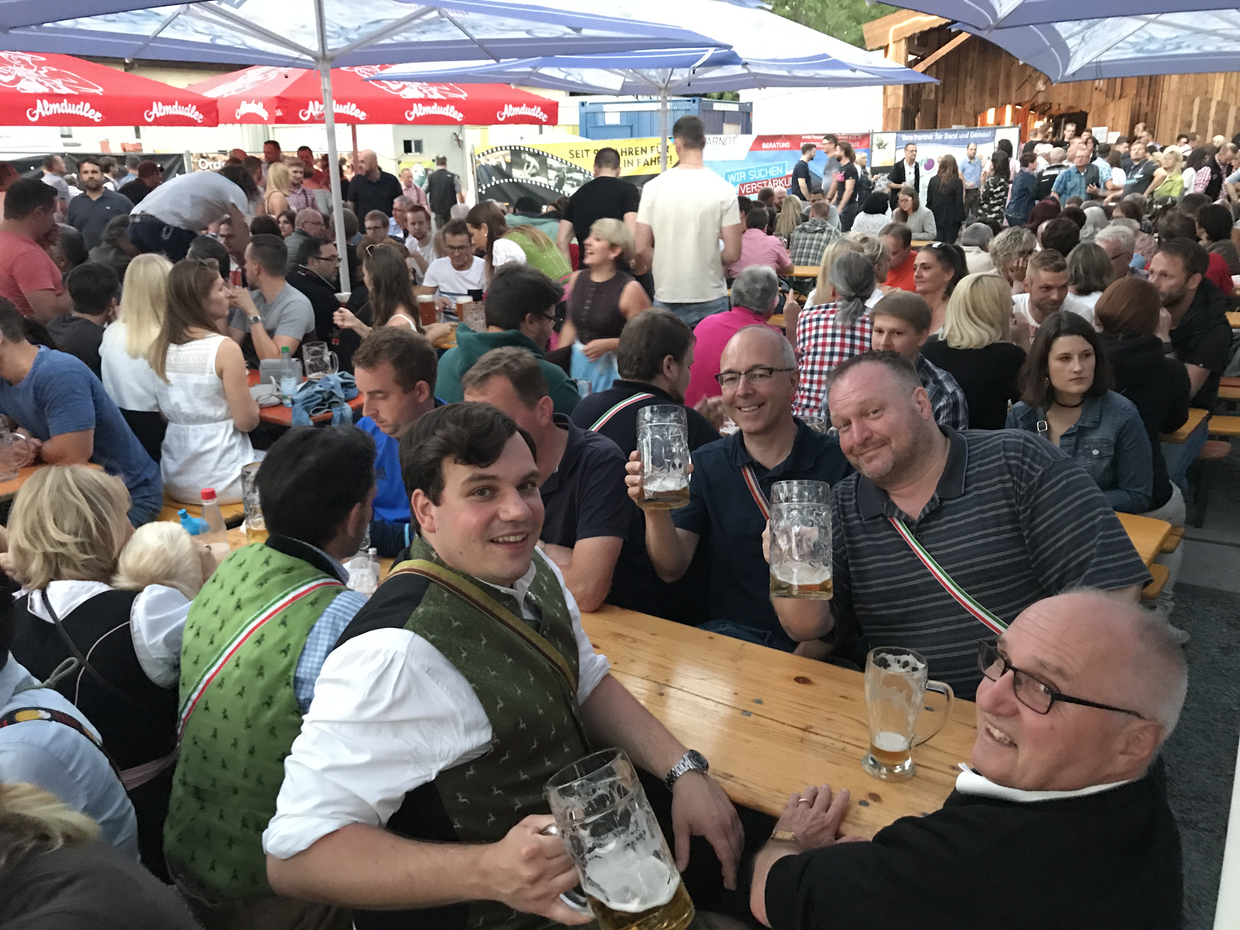 Dämmerschoppen auf dem Hofer Volksfest